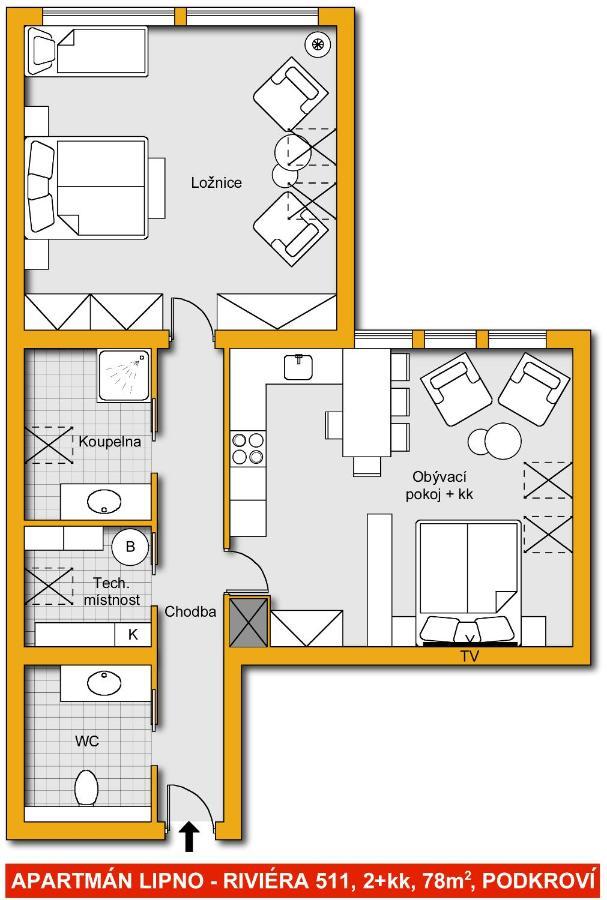 Luxury Apartman Lipno Lipno nad Vltavou Luaran gambar